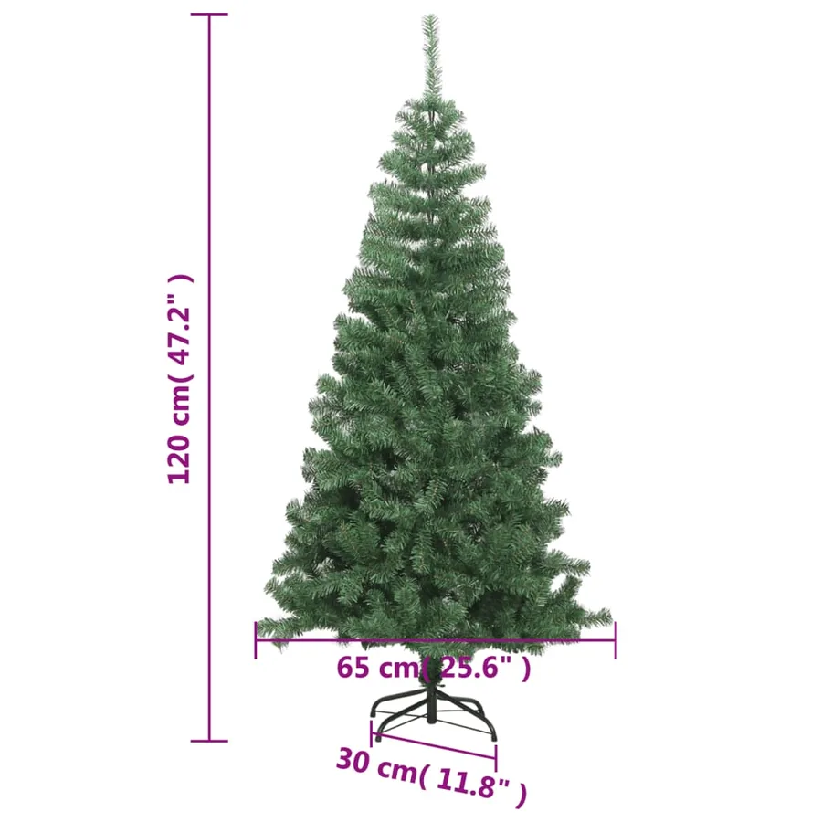 Arbre de Noël artificiel avec support 120 cm 230 branches - 6