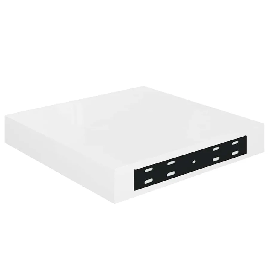 Étagère murale flottante 4 pcs Blanc brillant 23x23,5x3,8cm MDF - 10
