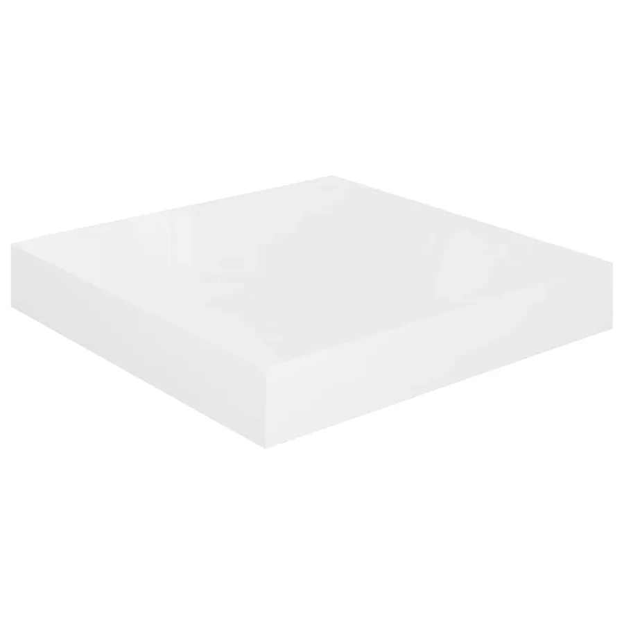 Étagère murale flottante 4 pcs Blanc brillant 23x23,5x3,8cm MDF - 6