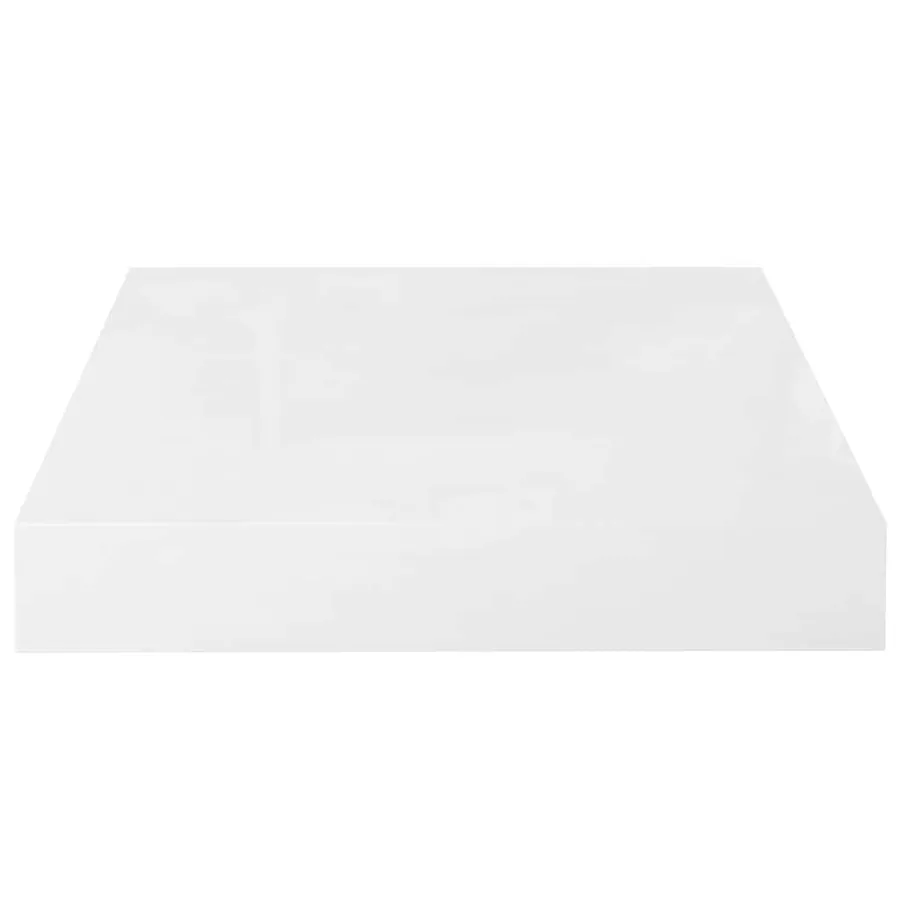 Étagère murale flottante 4 pcs Blanc brillant 23x23,5x3,8cm MDF - 8