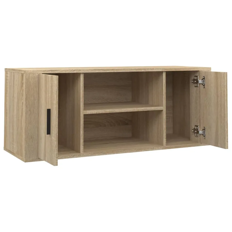 Meuble TV Chêne sonoma 100x35x40 cm Bois d'ingénierie - 6