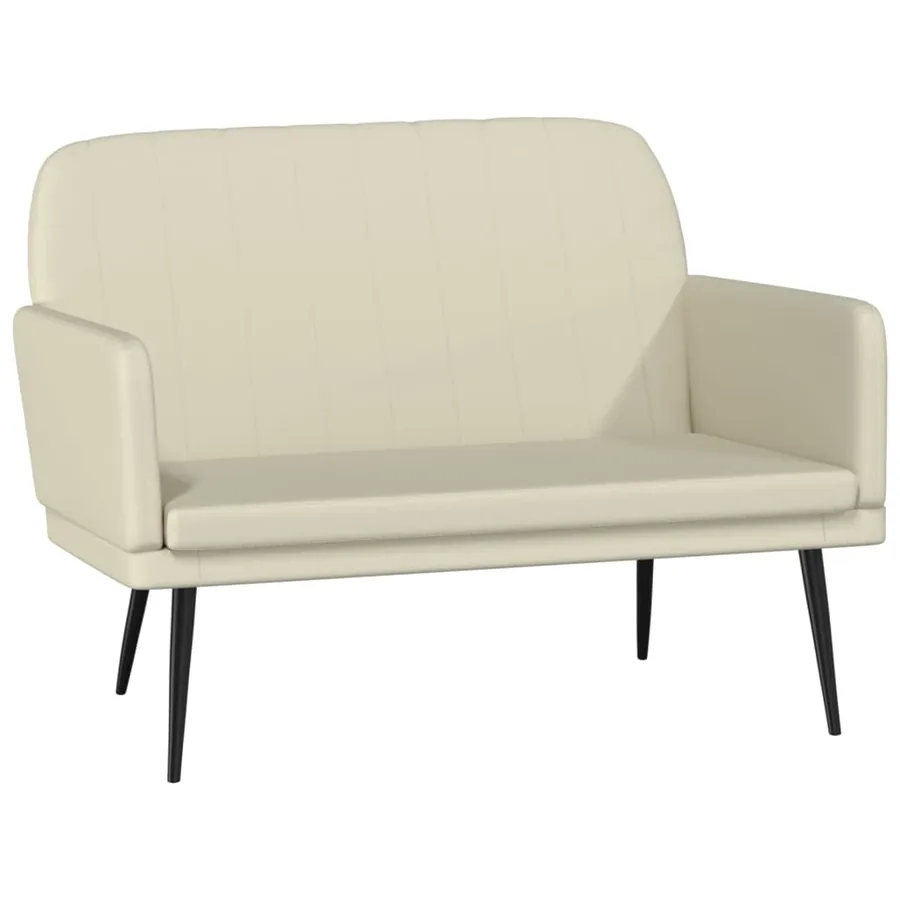 Banc Crème 107x80x81 cm Similicuir - 2