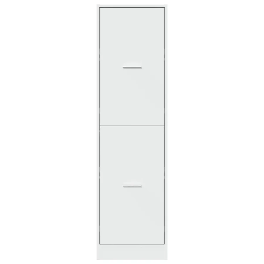 Armoire d'apothicaire blanc 40x41x144,5 cm bois d'ingénierie - 5