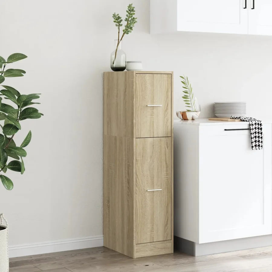 Armoire d'apothicaire chêne sonoma 30x41x118 cm bois ingénierie - 3
