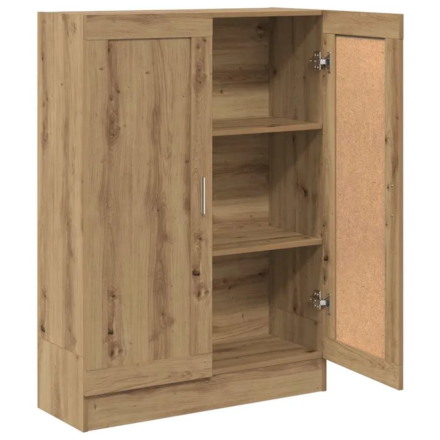Bibliothèque chêne artisanal 82,5x30,5x115 cm bois d'ingénierie - 5