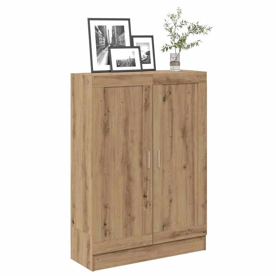 Bibliothèque chêne artisanal 82,5x30,5x115 cm bois d'ingénierie - 8