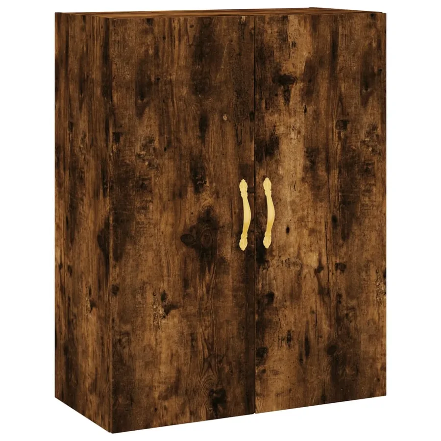 Buffet haut Chêne fumé 69,5x34x180 cm Bois d'ingénierie - 4