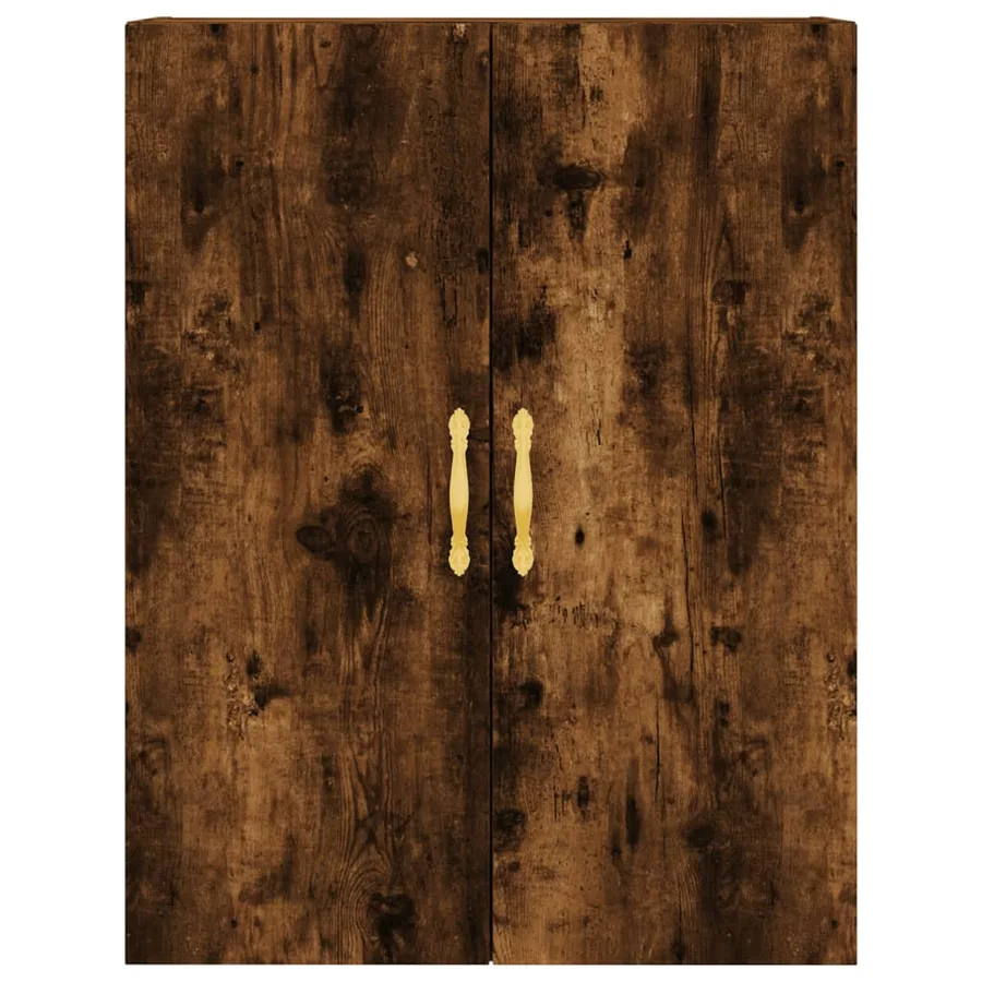 Buffet haut Chêne fumé 69,5x34x180 cm Bois d'ingénierie - 5