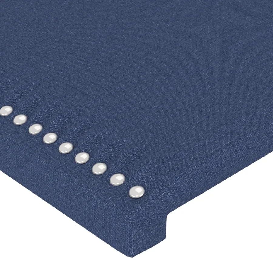 Tête de lit Bleu 200x5x118/128 cm Tissu - 4
