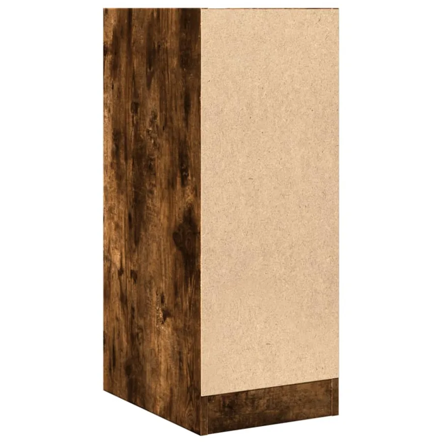 Armoire d'apothicaire chêne fumé 30x41x77,5cm bois d'ingénierie - 6