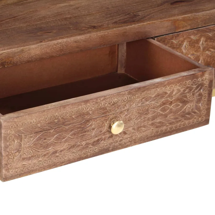 Table console 90 x 30 x 75 cm Bois de manguier massif - 6