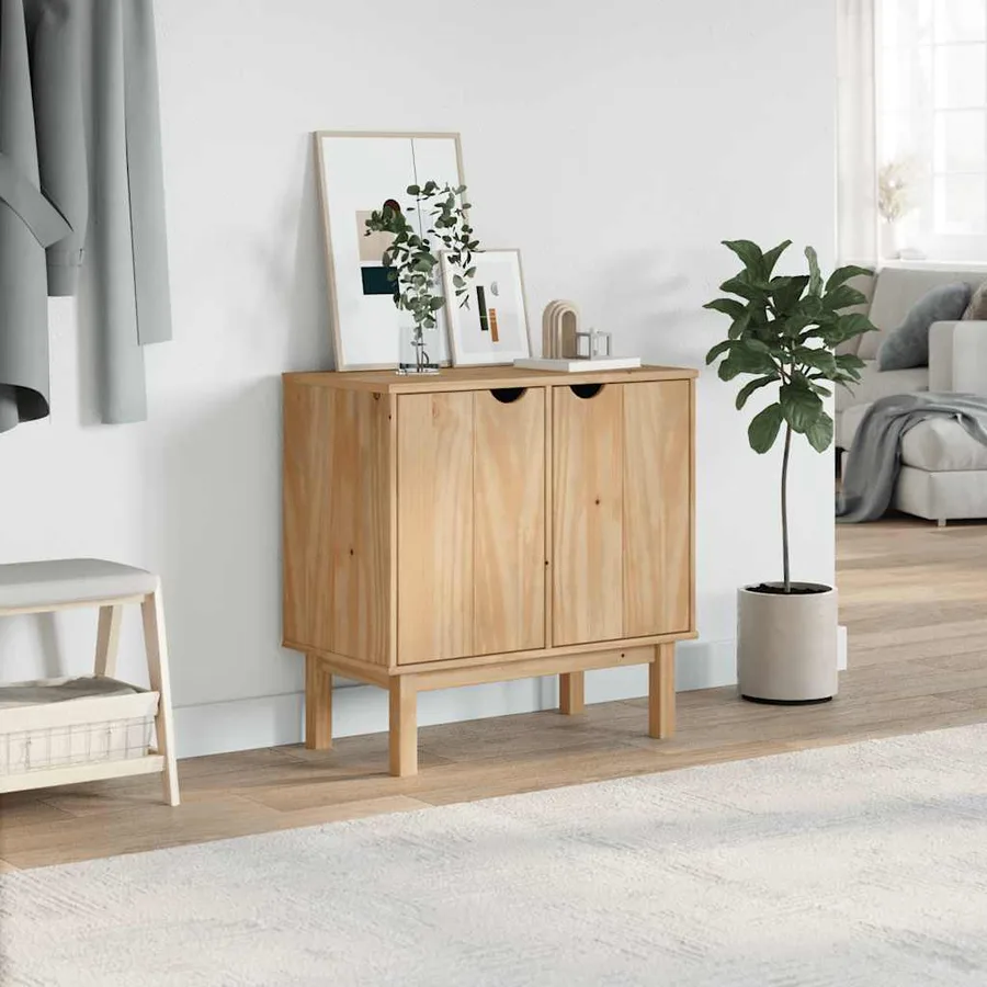 Armoire de couloir OTTA 75x40x75 cm bois de pin massif - 3