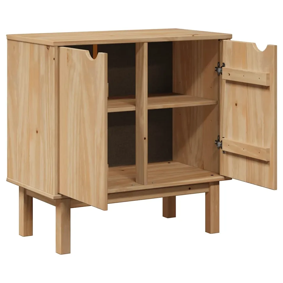 Armoire de couloir OTTA 75x40x75 cm bois de pin massif - 5