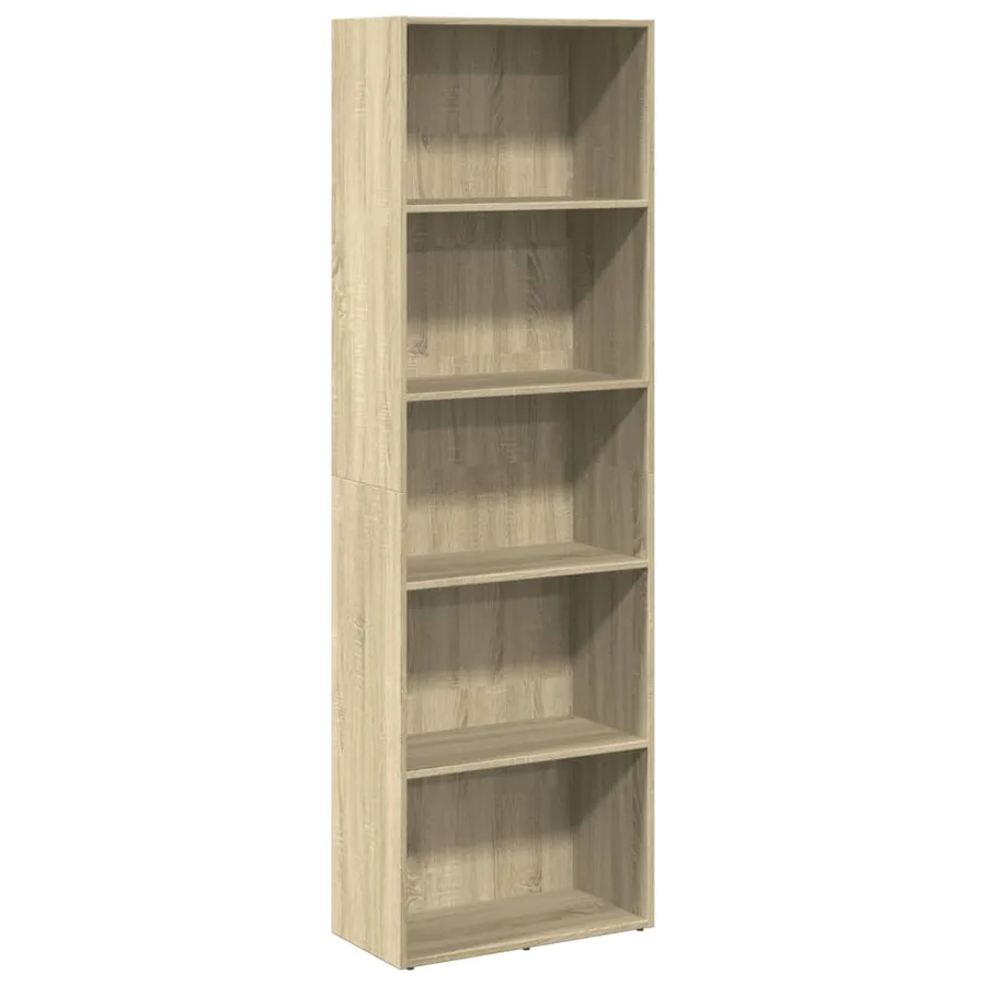 Bibliothèque chêne sonoma 60x30x189 cm bois d'ingénierie - 2