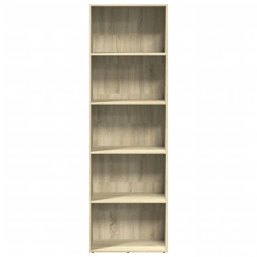 Bibliothèque chêne sonoma 60x30x189 cm bois d'ingénierie - 4