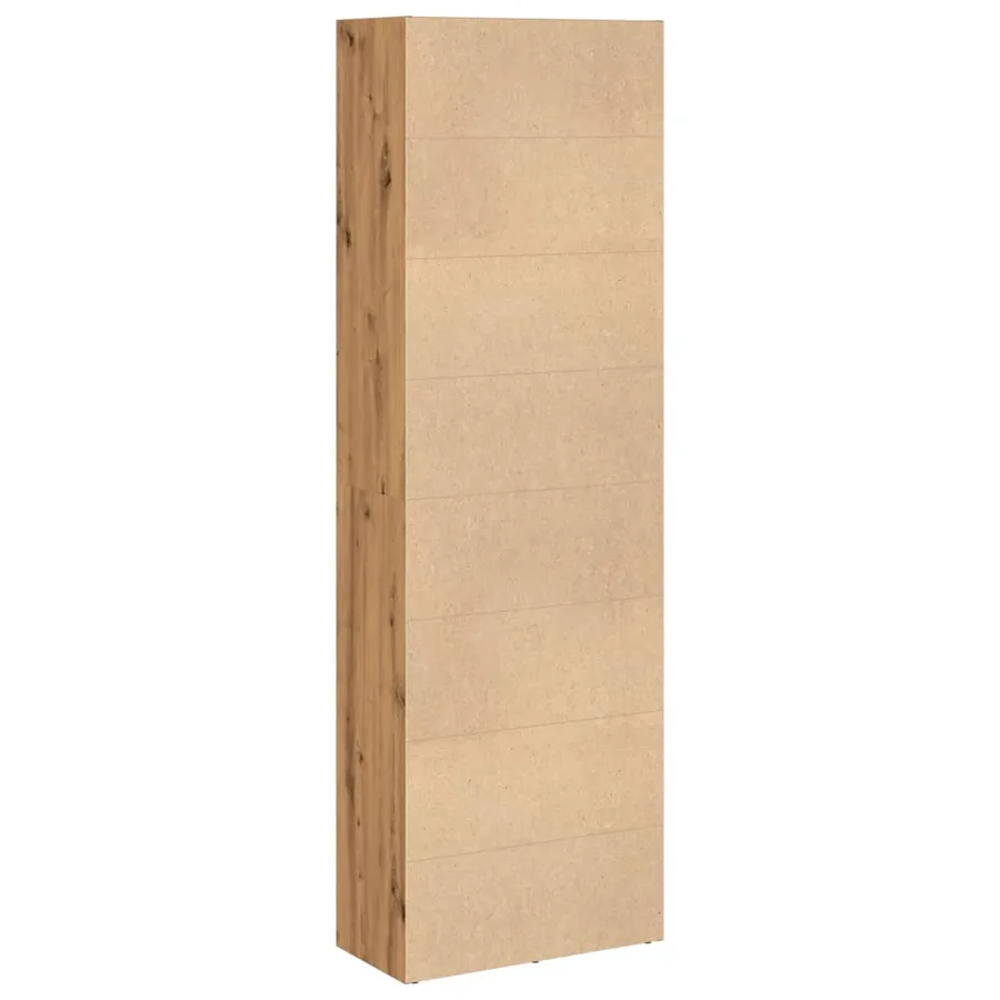 Bibliothèque chêne artisanal 60x30x189 cm bois d'ingénierie - 5