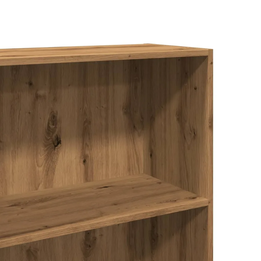 Bibliothèque chêne artisanal 60x30x189 cm bois d'ingénierie - 6