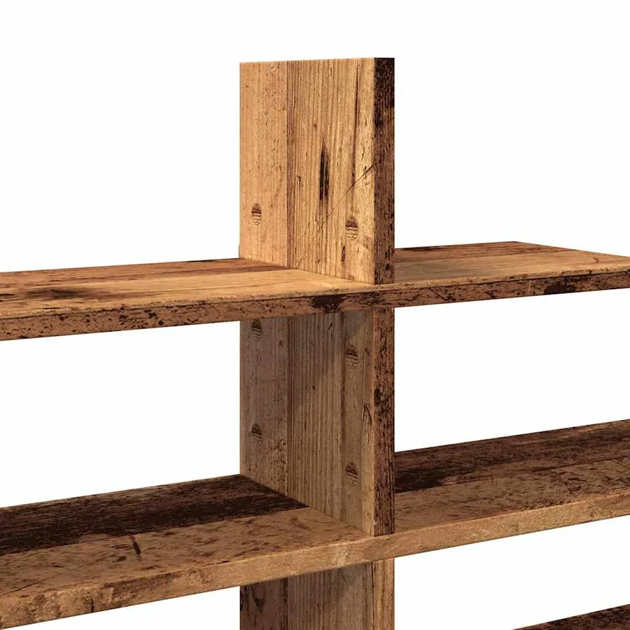Étagère murale vieux bois 124,5x18x60,5 cm bois d'ingénierie - 7