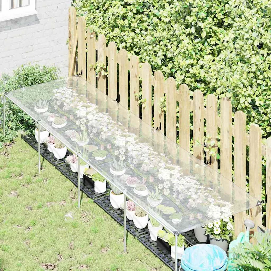 Housse de protection plantes avec œillets 1x4 m polyéthylène - 2