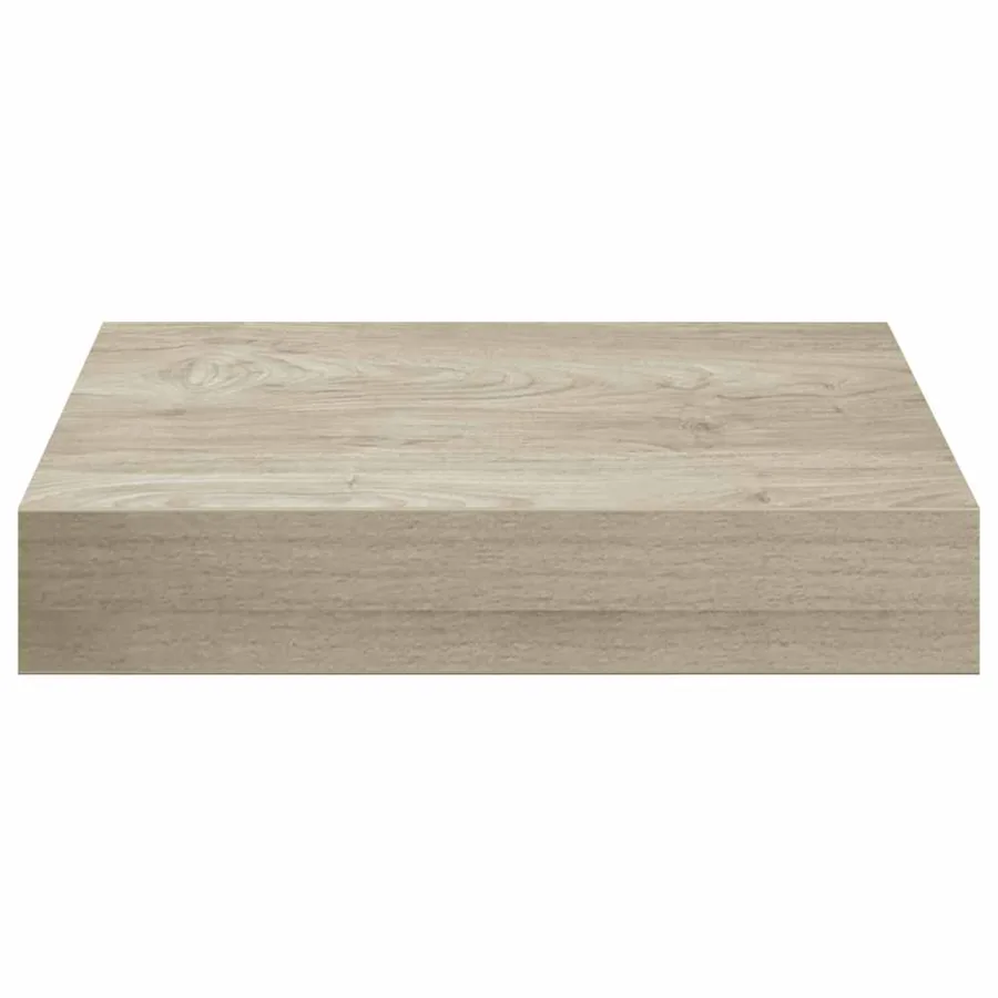 Étagères murales flottantes 2 pcs chêne 23x23,5x3,8 cm MDF - 7