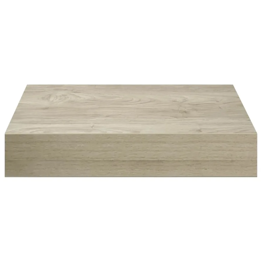 Étagères murales flottantes 2 pcs chêne 23x23,5x3,8 cm MDF - 8