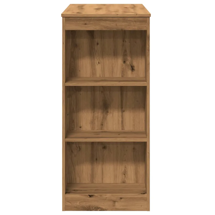 Table de bar avec étagères chêne artisanal bois d'ingénierie - 5
