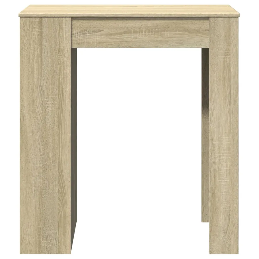 Table de bar avec étagères chêne sonoma bois d'ingénierie - 4
