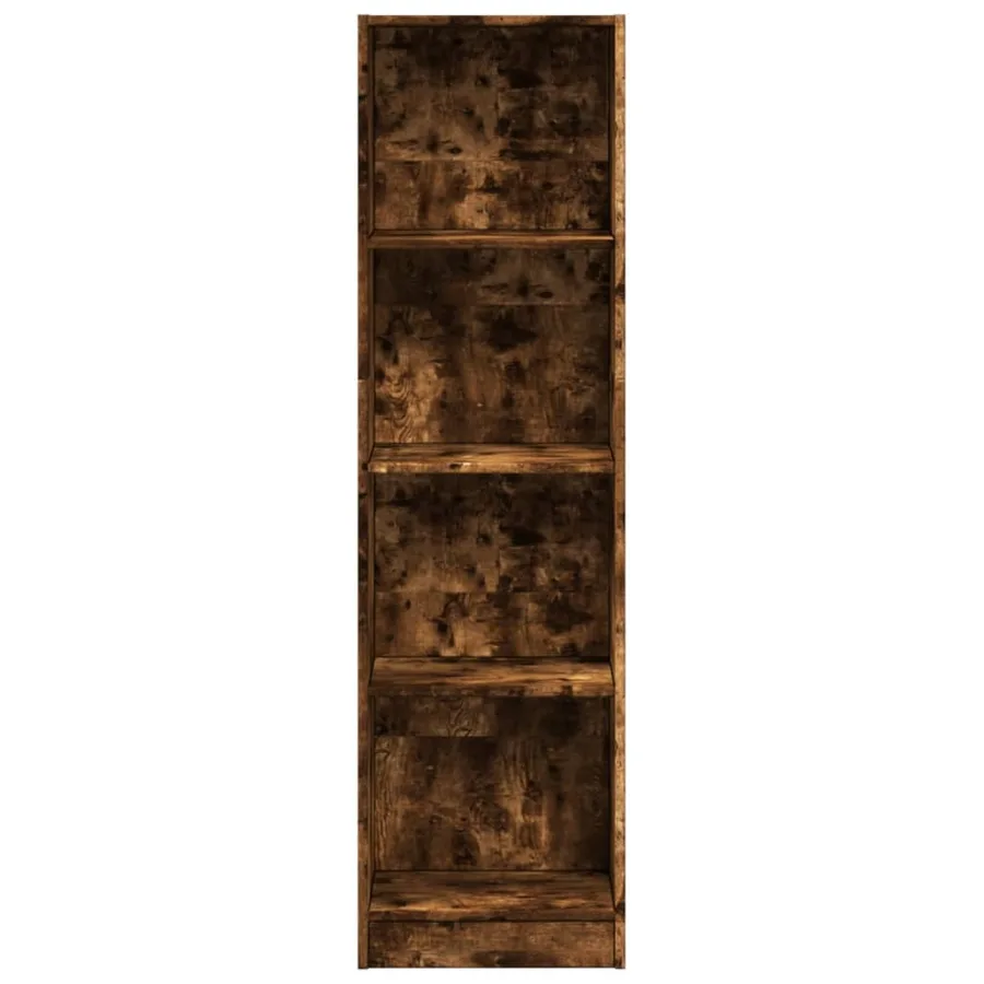 Bibliothèque chêne fumé 40x24x143 cm bois d'ingénierie - 4