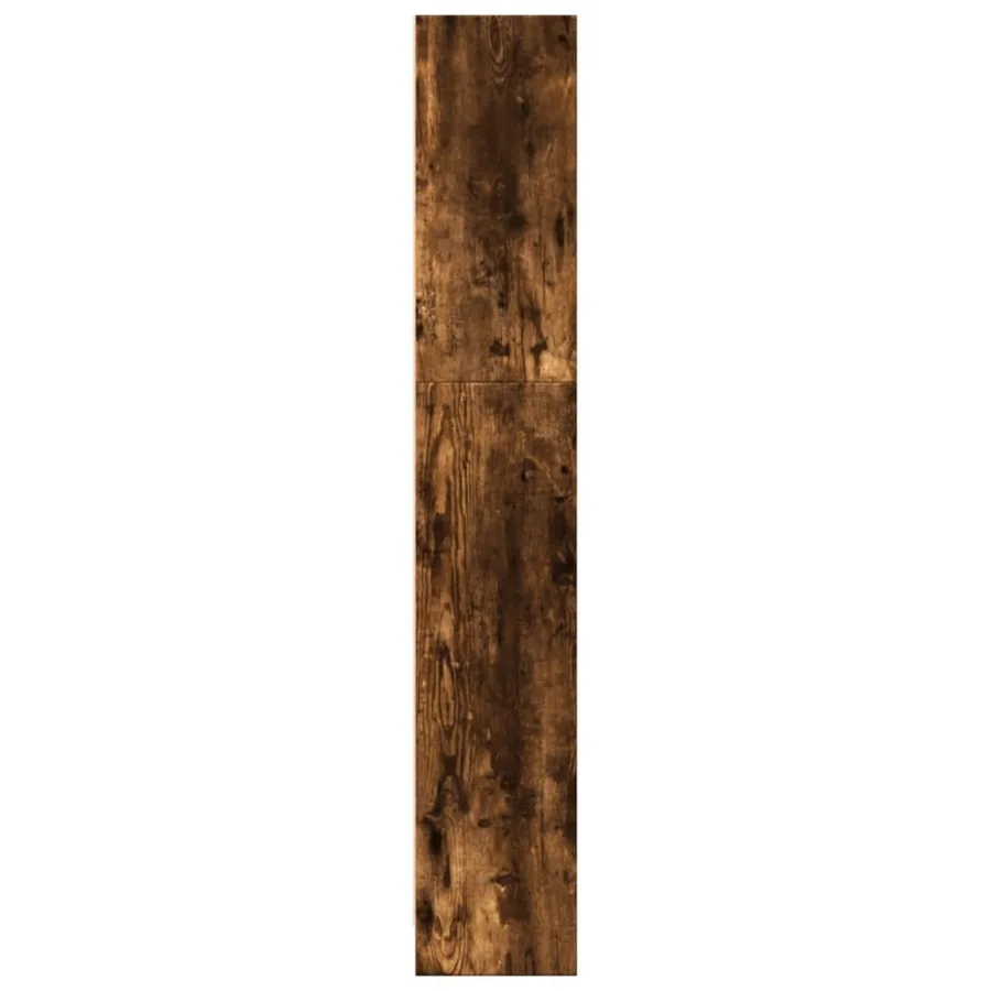 Bibliothèque chêne fumé 40x24x143 cm bois d'ingénierie - 6