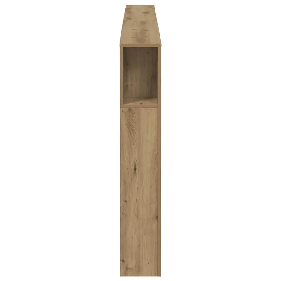 Armoire de tête de lit chêne artisanal 200x18,5x102,5 cm - 5