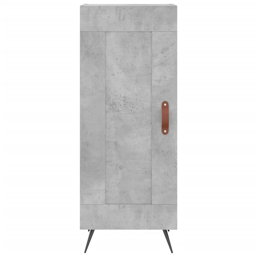 Buffet haut Gris béton 34,5x34x180 cm Bois d'ingénierie - 6
