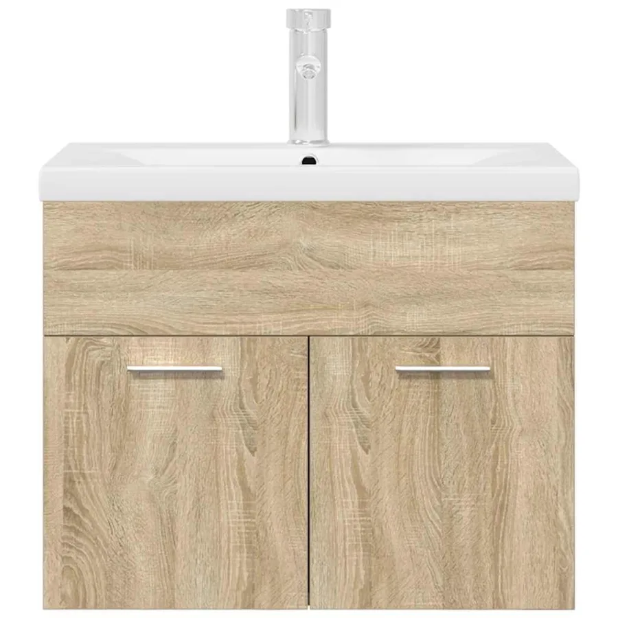 Armoire lavabo de salle de bain et vasque et robinet intégrés - 4