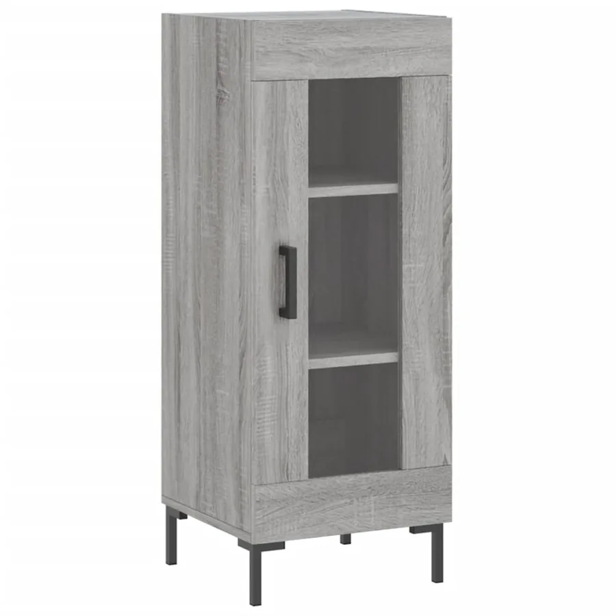 Buffet haut Sonoma gris 34,5x34x180 cm Bois d'ingénierie - 5