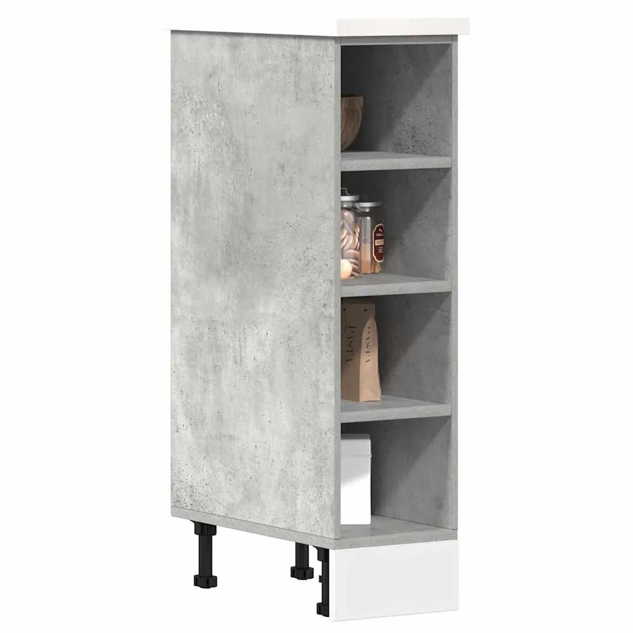 Meuble bas "Riga" Gris béton 20 x 44,5 x 81,5 cm Bois d'ingénierie
