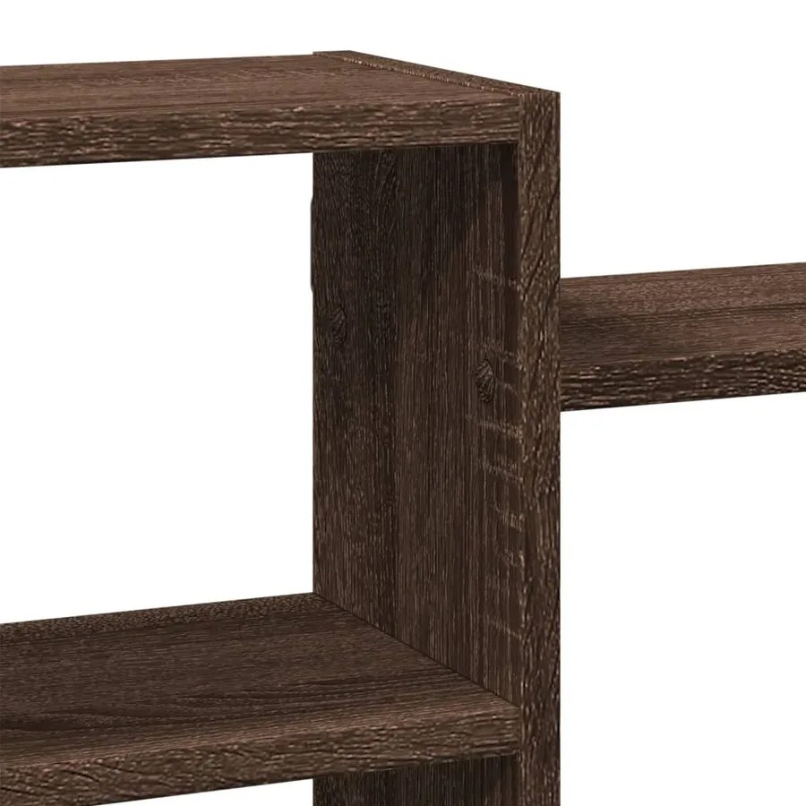 Étagère murale chêne marron 129x18x42 cm bois d'ingénierie - 7