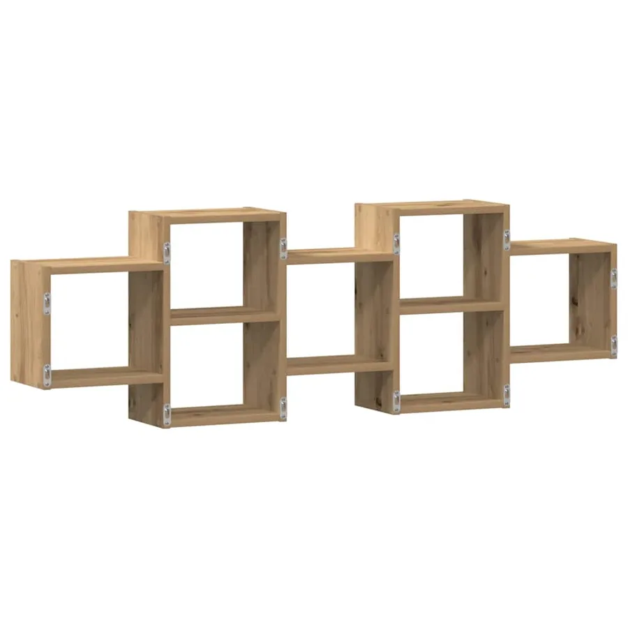 Étagère murale chêne artisanal 129x18x42 cm bois d'ingénierie - 6