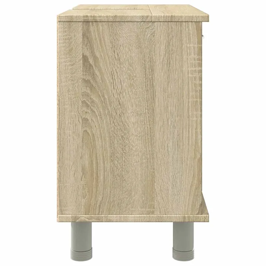 Armoire de salle de bain Chêne sonoma 60x32x53,5 cm Aggloméré - 6