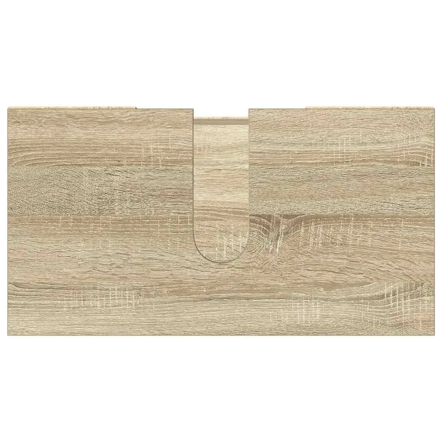 Armoire de salle de bain Chêne sonoma 60x32x53,5 cm Aggloméré - 8