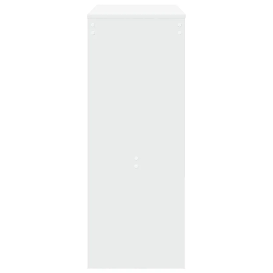 Table de bar et étagères blanc 90x40x103,5 cm bois d'ingénierie - 5