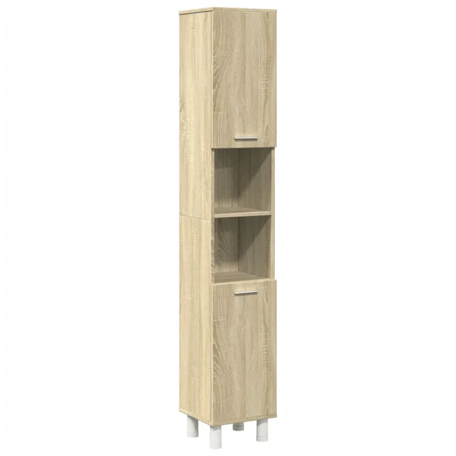 Ensemble de meubles de salle de bain 3 pcs chêne sonoma - 6