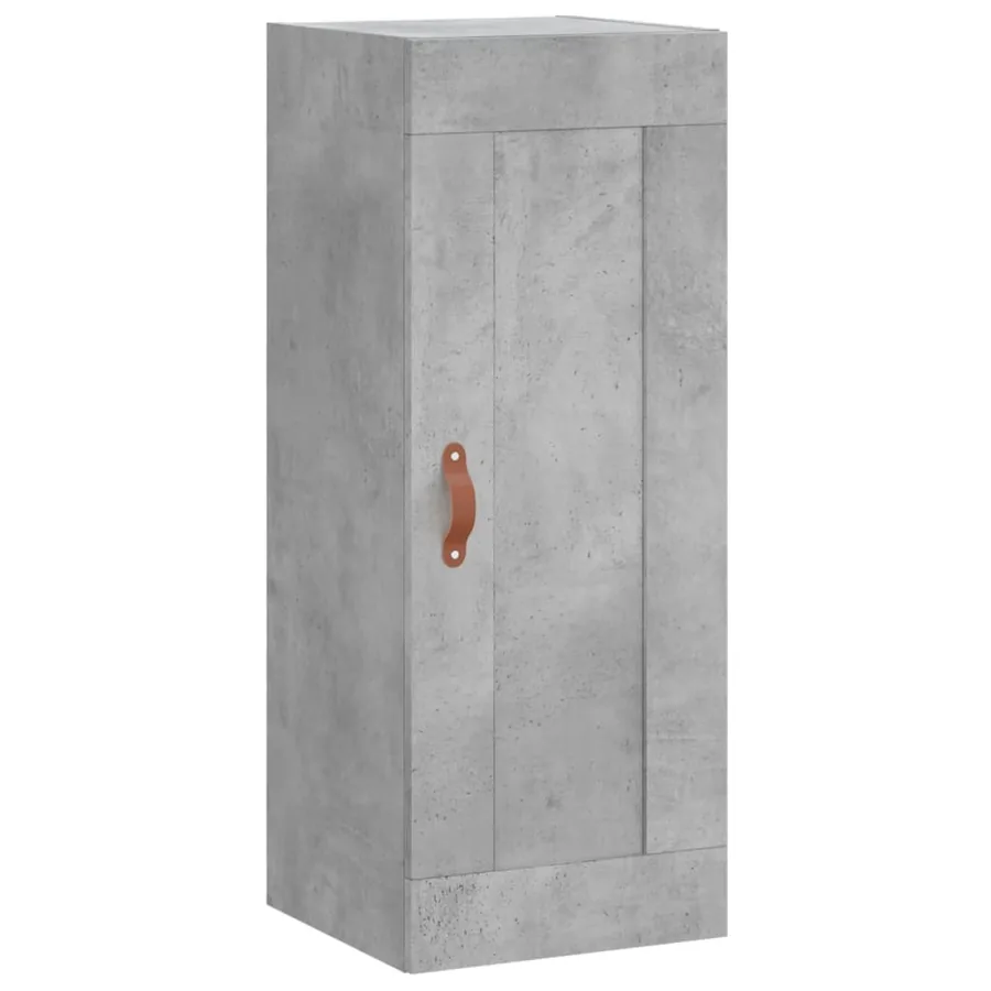 Buffet haut Gris béton 34,5x34x180 cm Bois d'ingénierie - 7