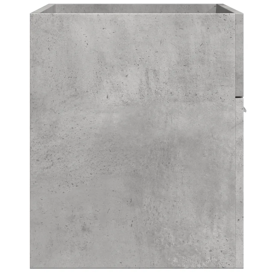 Armoire d'évier Gris béton 80x38,5x46 cm Aggloméré - 5