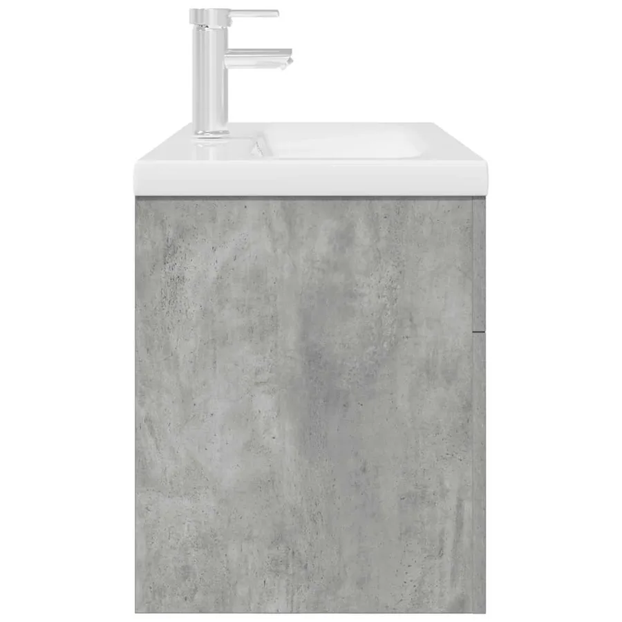 Armoire lavabo de salle de bain avec bassin intégré et robinet - 6