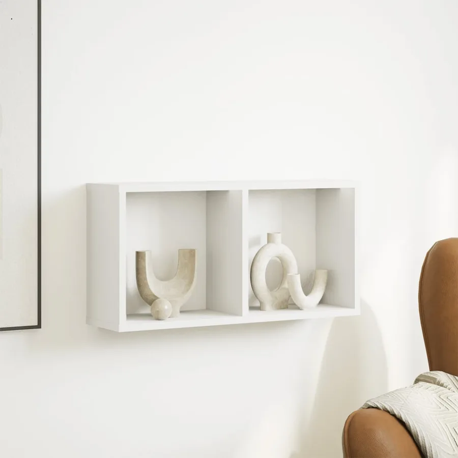 Armoire murale 60x16x30 cm blanc bois d'ingénierie - 3