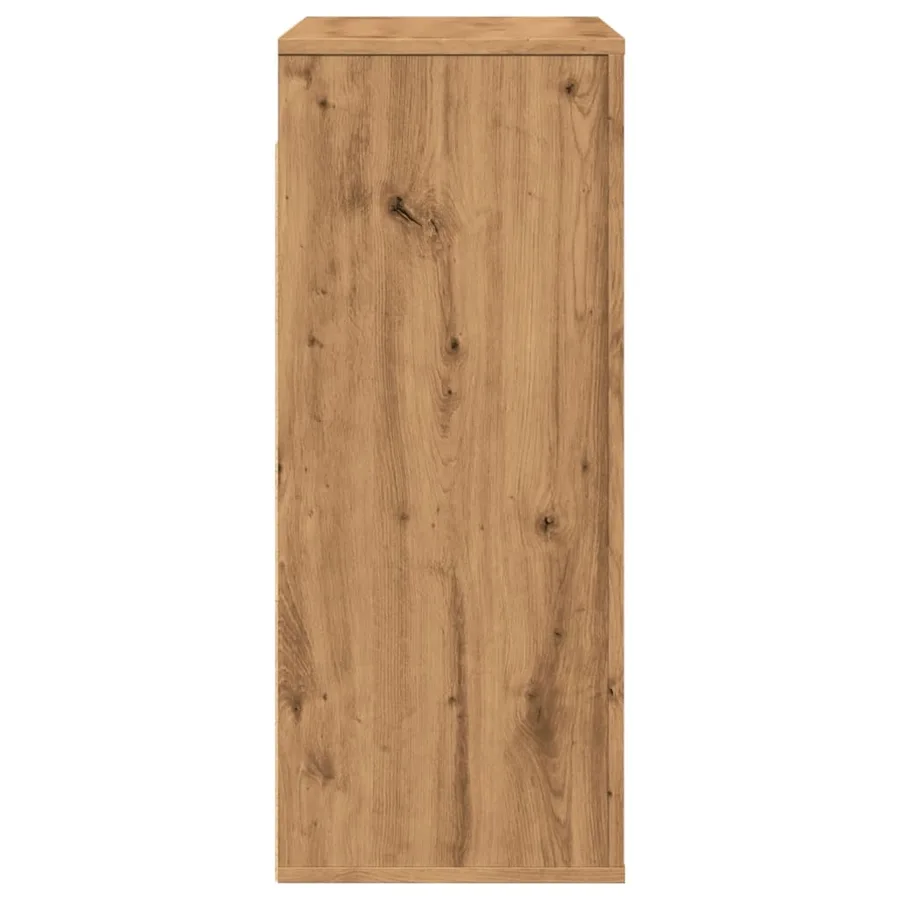Armoire murale chêne artisanal 80x33x80 cm bois d'ingénierie - 5