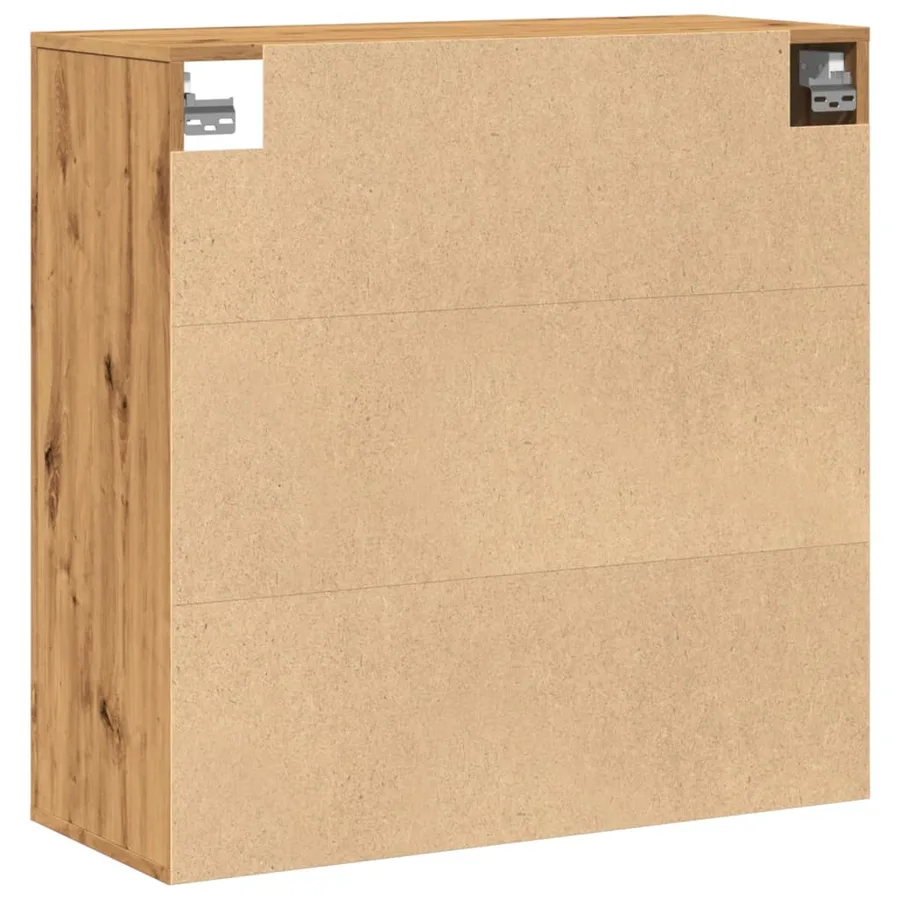 Armoire murale chêne artisanal 80x33x80 cm bois d'ingénierie - 6