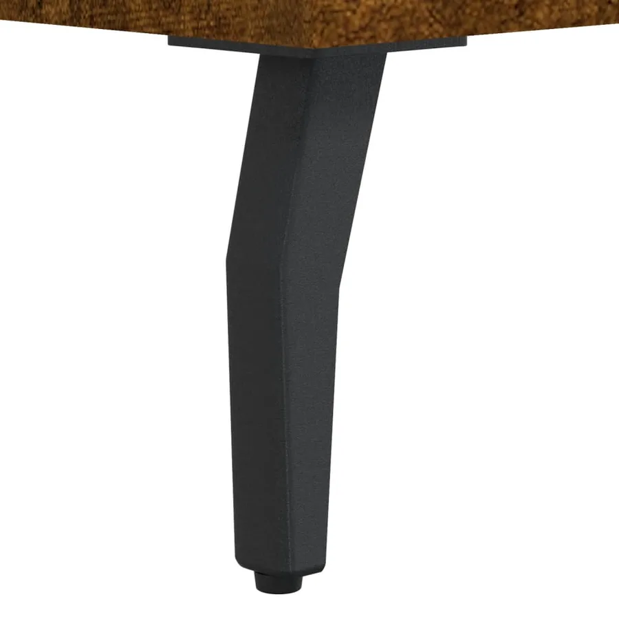 Buffet haut Chêne fumé 34,5x34x180 cm Bois d'ingénierie - 10