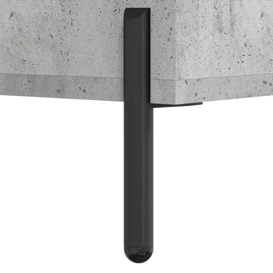 Buffet haut Gris béton 69,5x34x180 cm Bois d'ingénierie - 12