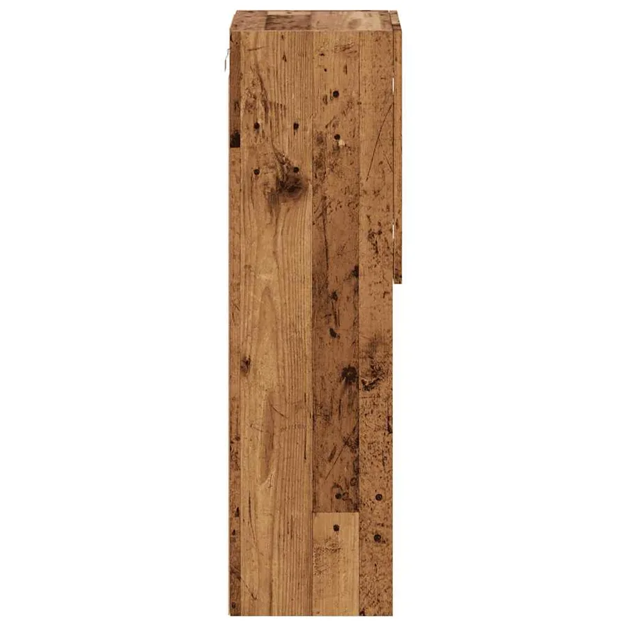 Meubles TV avec lumières LED 2 pcs vieux bois 30,5x30x102 cm - 9