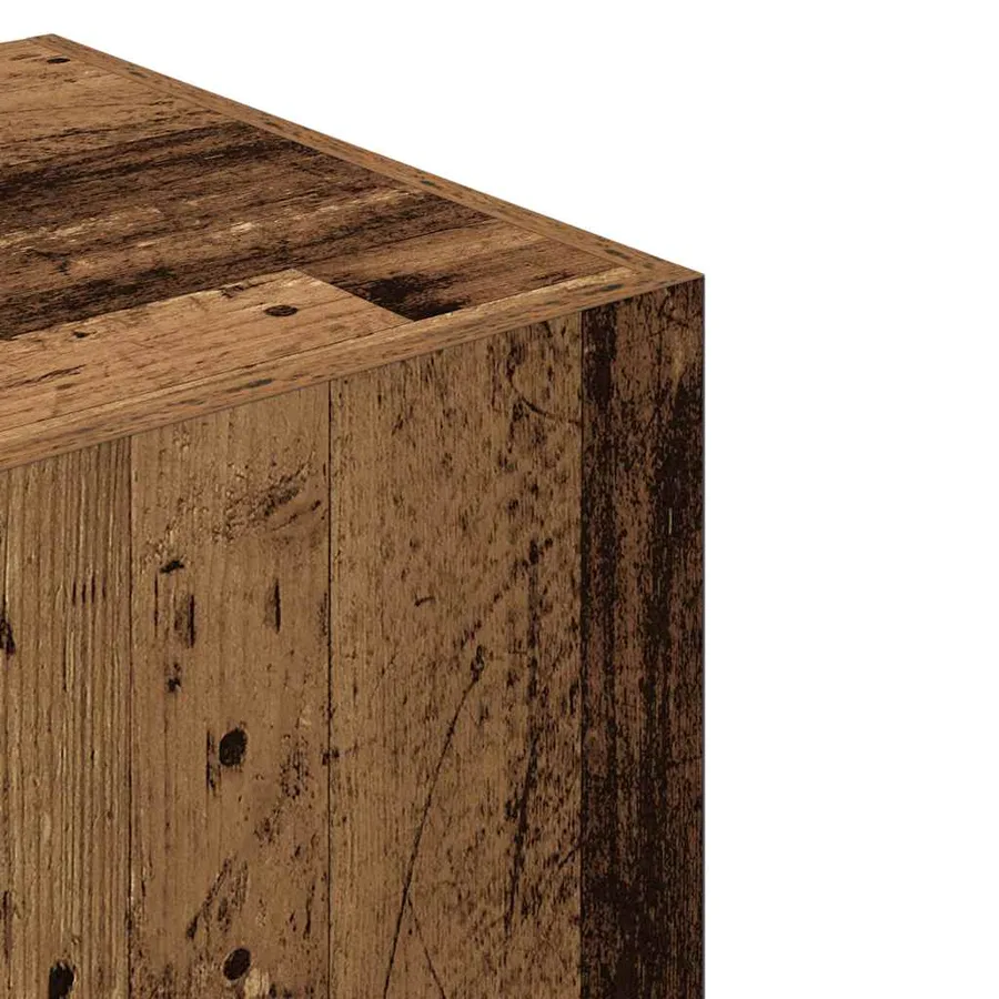 Garde-robe vieux bois 80x52x180 cm bois d'ingénierie - 7